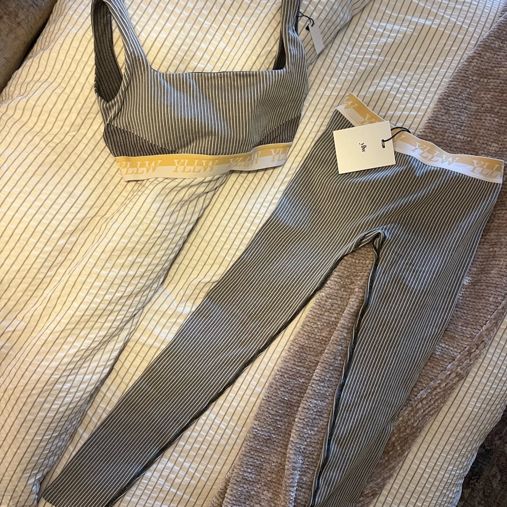 Striped Women's Yllw the Label Activewear Set!